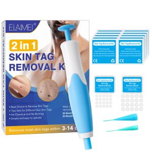 Verktyg Elaimei Doubleheaded Wart Removal Pen Face Skin Care Tool Set Skin Tag Dark Spot Remover Body Wart and Dot Treatment Plantar