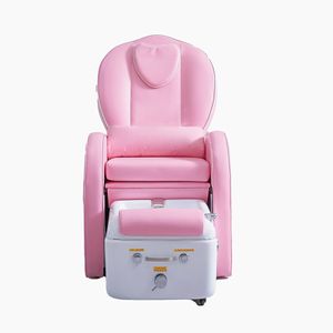 High Quality Factory Wholesale Modern Luxury Electric Foot Spa Manicure Chair Beauty Nail Salon Pink Pedicure Chair