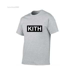 Mens Clothing Summer Mens T-shirt Kith Fashion Women Dresses Cool Short-sleeved Round Neck Tee Men Designer Tshirt