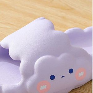 Boots Summer Women Slippers Thick Platform Beach Slide Sandals NonSlip Funny Design Cartoon Clouds Ladies Bath Shoes