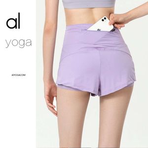 2024Aloyoga Frauen Neue Hohe Taille Sport Für frauen Anti Glare Ausbildung Gym Lose Dance Yoga Hosen Großhandel Preis Marke bewegung