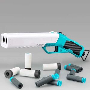 Gun Toys New Hot Kid Gift Christmas Parent-Child Interaction Sponge Soft Elastic Toy Folding Gun Lehui Double Tube Eva Boy Toy Gun QD55L2403