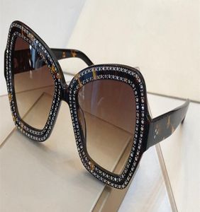 4S067 Luxury Women Designer Sunglasses Audrey Goggle Wrap Designer UV Protection Unisex Model Big Frame Leopard Double Color Frame3788195