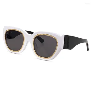 Sunglasses Women's Classic Retro Polarized 2024 Fashion Personality Large Round Frame Leisure Men's Glasses UV400
