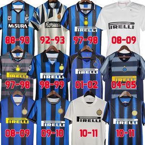 Inters Retro piłka nożna Milan Ronaldo 1997 98 99 2000 01 02 03 04 05 07 08 09 10 Ibrahimovic Figo Adriano Stankovic Cambiasso Crespo J.Zanetti Vintage Football Shirt