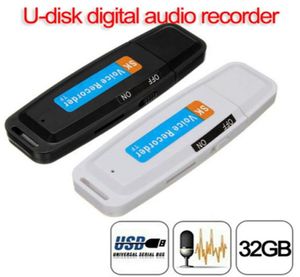 UDISK Digital Audio Voice Recorder Pen USB Flash Drive Voice Recorder upp till 32 GB Micro SD TF Card Mini Dictaphone Pen1907728