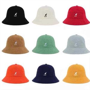 Chapéu de pescador Kangaroo Kangol Chapéu de sol Protetor solar Bordado Material de toalha 3 tamanhos 13 cores Chapéu japonês Ins Super Fire AA220312 2024 Novo chapéu de viseira de sol