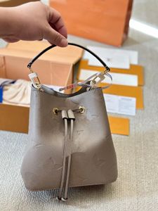 10A Designer bag 2High quality barrel drawstring Luxury Real Leather Classic All Black Purse Handbag Shoulde bags Crossbody Messengers Purses bucket