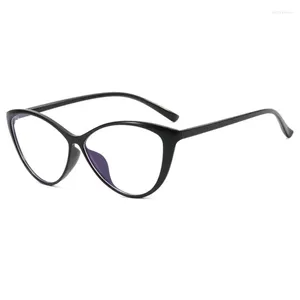 Солнцезащитные очки, оправа, индивидуальная оправа «кошачий глаз», европейский и американский тренд, круглое лицо, утягивающие универсальные модные женские анти-синие очки