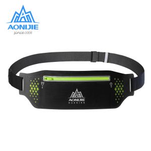 Bags AONIJIE W923 Adjustable Slim Running Waist Belt Jogging Bag Fanny Pack Travel Marathon Gym Workout Fitness 6.5 in Phone Holder
