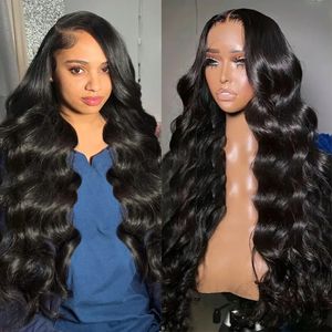 Babyhår 250 Densitet 13x6 Body Wave Spets Front Hume Hair Wig Brazilian 30 32 Inch 13x4 HD Spets Frontal Wigs For Women