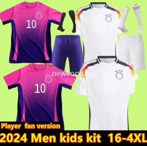 Maglie da calcio economiche Euro 2024 Coppa di Germania Home Away Uomo Bambini Kit HUMMELS KROOS GNABRY WERNER DRAXLER REUS MULLER GOTZE maglia da calcio Fans Player versione