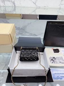 Quatro estações estouram 22K moda design de luxo feminino clássico pequeno saco de lixo caviar material de couro com padrão de diamante bolsa flip super cross-body bolsa de ombro