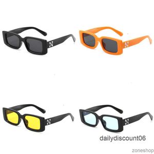 Óculos de sol de luxo moda offs quadros brancos estilo quadrado marca homens mulheres óculos de sol seta x quadro preto óculos tendência óculos de sol brilhantes esportes viagem sunglasse w86s1