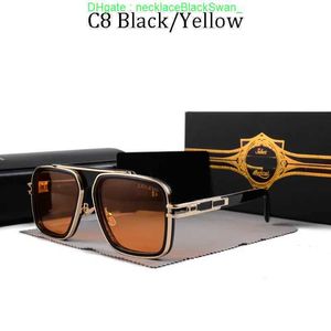 Eine DITA FLIGHT Stark Vintage-Sonnenbrille, 18 Karat vergoldet, Designer-Sonnenbrille für Herren, berühmte modische Retro-Luxusmarken-Brille, modisch, mit Originalverpackung V08Z