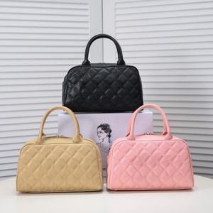 Chaneles 24C Vintagep Hilton Bag Дизайнерская сумка Женская сумка из воловьей кожи с икрой Высококачественная сумка-тоут Леди Клатч модная натуральная кожа Боулинг кошелек