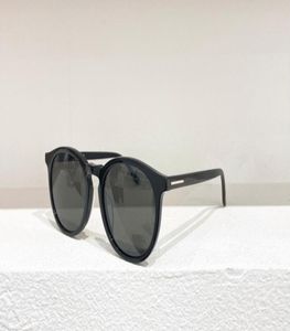 Glänzende schwarze graue runde Sonnenbrille 0904 aurele Mode-Sonnenbrille des lunettes de soleil mit Box5418163