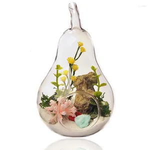 Vases Creative Cute Mini Glass Vase Plant Hydroponic Terrarium Art Table Crafts Diy Bottle