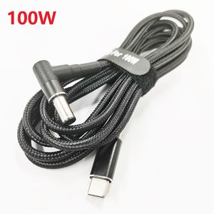 100W USB Type C Male to 90 Degree Angled DC 6.0x3.7mm Male PD Charging Power Adapter Cord For Asus / 1PCS