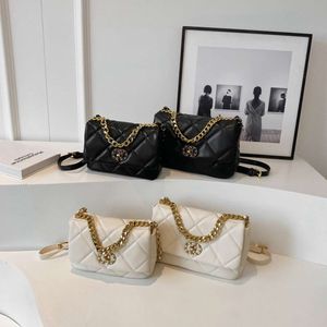 Shop Factory Wholesale Lingge Chain Lock Buckle Bag Womens Autumn and Winter 2024 New Versatile Small Square Texture Single Shoulder Crossbody