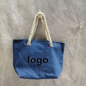 Designer canal saco novo saco de lona pequeno perfumado denim bolsa das mulheres grande capacidade saco de maquiagem bento saco