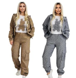 Frühling Herbst Neue frauen Trainingsanzüge Casual mode Luxus brandGG Anzug 2 Stück Set designer Trainingsanzug Arbeitskleidung set 0066