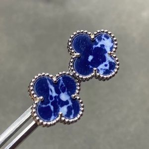 15mm marchio di lusso orecchini di trifoglio gioielli firmati per le donne madreperla 18k oro fiore oorbellen numeri orecchino anelli per le orecchie brincos orecchini donna