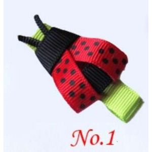 Populära barns djurtillbehör Ladybug Small Sculpture Hair Clips