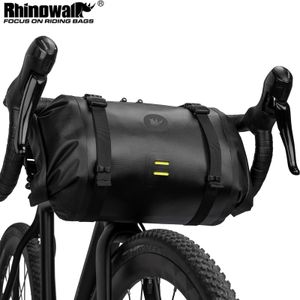 Rhinowalk Bicycle Bag Handlebar Waterproof Front Tube Cycling MTB Multifunction Portable 12L Road 240312