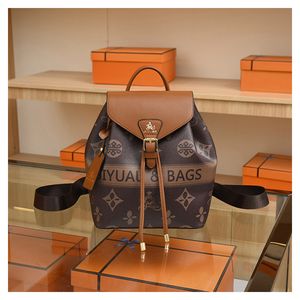 Damens ryggsäck Designer Läder Kvinnor Bag Luxury Fashion Printing Tassel School Väskor Stora kapacitet Ryggsäckar