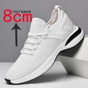 HBP Non-Brand Men Sneakers Thick Sole Shoes for Man Height Increase Insole 6 cm Casual Sport Men Shoes Lift Sneakers Taller Shoes