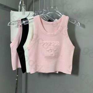 Brief Druck Tank Tops Frauen Sexy Ärmellose Schlank Crop Tops Mode Lässig U Kragen Gestrickte Leibchen