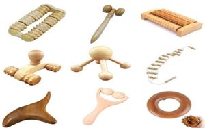 Wood Body Foot Reflexology Acupuncture Shiatsu Thai Massager Roller Therapy Meridians Scrap Lymphatic Drainage22658565334367