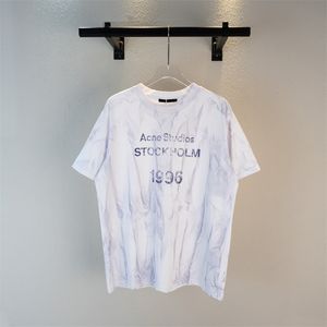 мужская дизайнерская футболка одежда ладони дизайнерские рубашки женские футболки модная аэрозольная краска граффити пара с короткими рукавами главная улица свободная марка Tide Crew Neck ad12