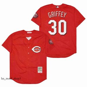 Бейсбольная майка Mitchell and Ness Throwback Reds Цинциннати Пит Роуз Джонни Бенч Джо Морган Ларкин Консепсьон Дейон Сандерс Тони Перес Кен Гриффи младший Размер S-4xl 357