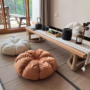 枕の花の芽ダッチベルベット装飾Tatami Sofa日本の韓国の肥厚ベッドルームバルコニーベイウィンドウかわいい