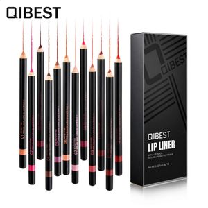 12PCS Lip Lipstick Liner Pencil Set Waterproof Retouch Nude Makeup Lip Pen Long Lasting Cosmetic Beauty Tool 240315