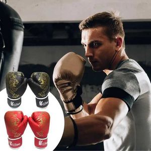 Protective Gear Thickened Adult Boxing Gloves Sanda Professional Competition Muay Karate for Training Sandbag Fighting Taekwondo yq240318