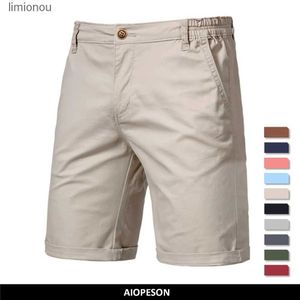 Pantaloncini da donna 2021 Nuova estate 100% cotone Pantaloncini solidi da uomo di alta qualità Casual Business Sociale Elastico in vita Pantaloncini da uomo 10 colori Pantaloncini da spiaggiaC243128