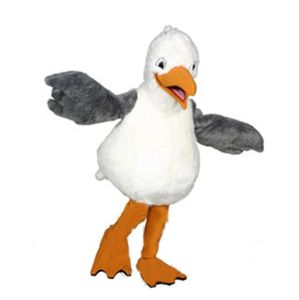 2024 Costume da mascotte Seagul per adulti super carino Vestito da festa di Natale di Halloween Vestito operato da cartone animato Vestito da carnevale unisex per adulti