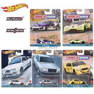 Modellini di auto originali Hot Wheels Car Culture Race Day Giocattolo per bambini per ragazzo Veicolo premium 1/64 Diecast Audi R8 Ford Capri Porsche 935 CollezioneL2403