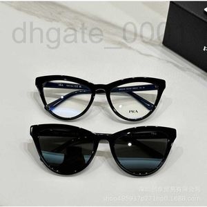 Óculos de sol Designer de óculos de olho de gato quadro lentes planas masculinas e femininas lentes coloridas lisas óculos ópticos SPR 01W óculos de sol