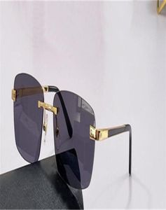 Neue Modedesign-Sonnenbrille 02010 mit quadratischem Rahmen, randlos, einfacher und beliebter Stil für den Außenbereich, UV400-Schutzbrille9073975