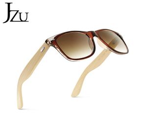 Armação de bambu men039s e women039s óculos de sol moldura de cor transparente polarizada personalidade óculos de cor brilhante óculos de sol 4730707