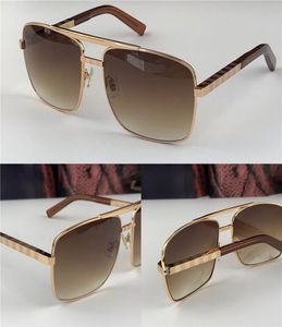 Designer-Herren-Sonnenbrille für Herren, Sonnenbrille, Haltung, Metallmehl, Gold, Sonnenbrille, modischer Stil, schützt die Augen, Gafas de Sol, Lunette1220263