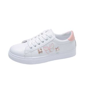 HBP Non-Brand 2024 New casual version of korean shoes fashion white color women