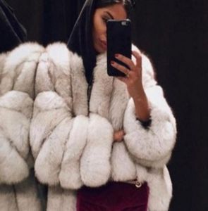 Martin799 Faux Fur Coat冬の高品質の濃厚な女性オーバーコートウォームプラスサイズ豪華な毛皮のジャケットコートアウター4310067