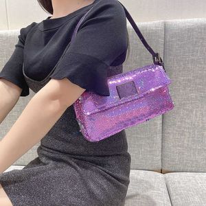 designer bags women blingbling sequins Baguette shoulder bags party handbags Leather clutch Bag luxurys handbags 230301