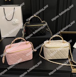 10a sacos de designer de luxo mulher pequena bolsa de ombro bonito bolsa de couro clássico bolsa de pele de carneiro crossbody bolsas acolchoadas saco de armazenamento com espelho caixa original