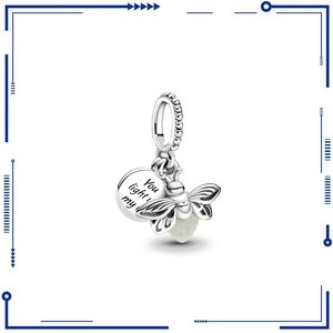 925 Gümüş Yeni Popüler Firefly İnci Boncuklar Orijinal Tılsım Pan Bilezik için Uygun DIY DIY Kadın Mücevherleri Ücretsiz Nakliye